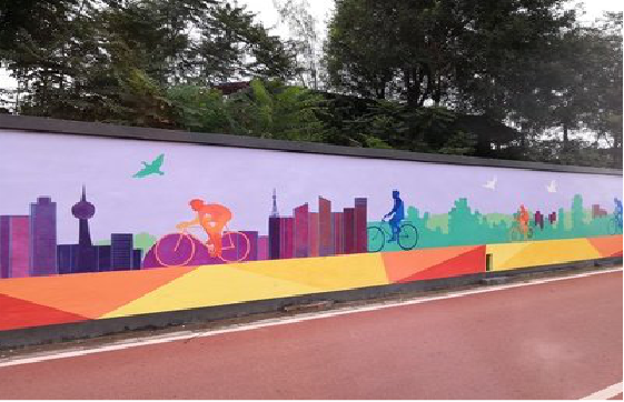  兴化墙体彩绘-围墙