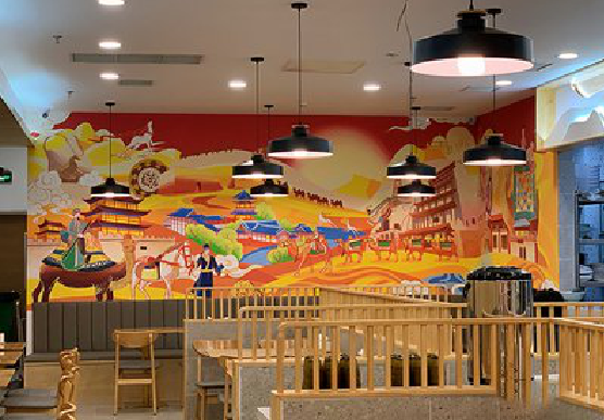  兴化商业空间彩绘介绍。