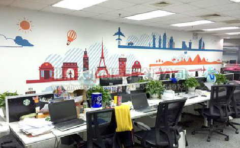  兴化教你设计办公室墙绘的方法。