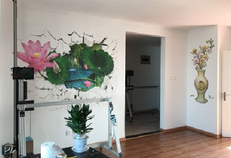  兴化墙体彩绘相比墙纸的优势。