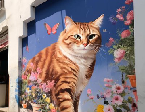  兴化自己绘制有个性的手绘墙