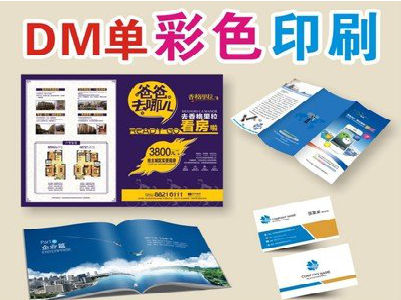  兴化单页印刷，色彩搭配简单。