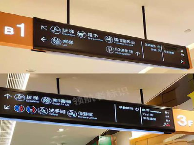  兴化如何通过商场标识牌引导客流分布？