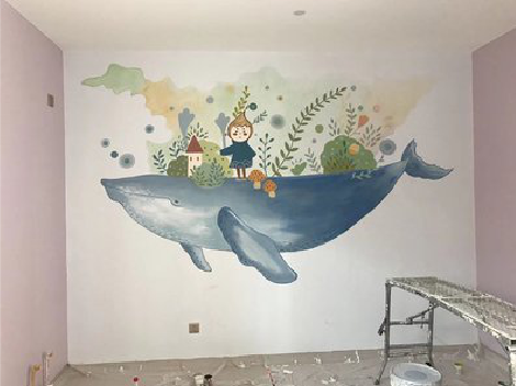  兴化手绘墙的特点及优势。